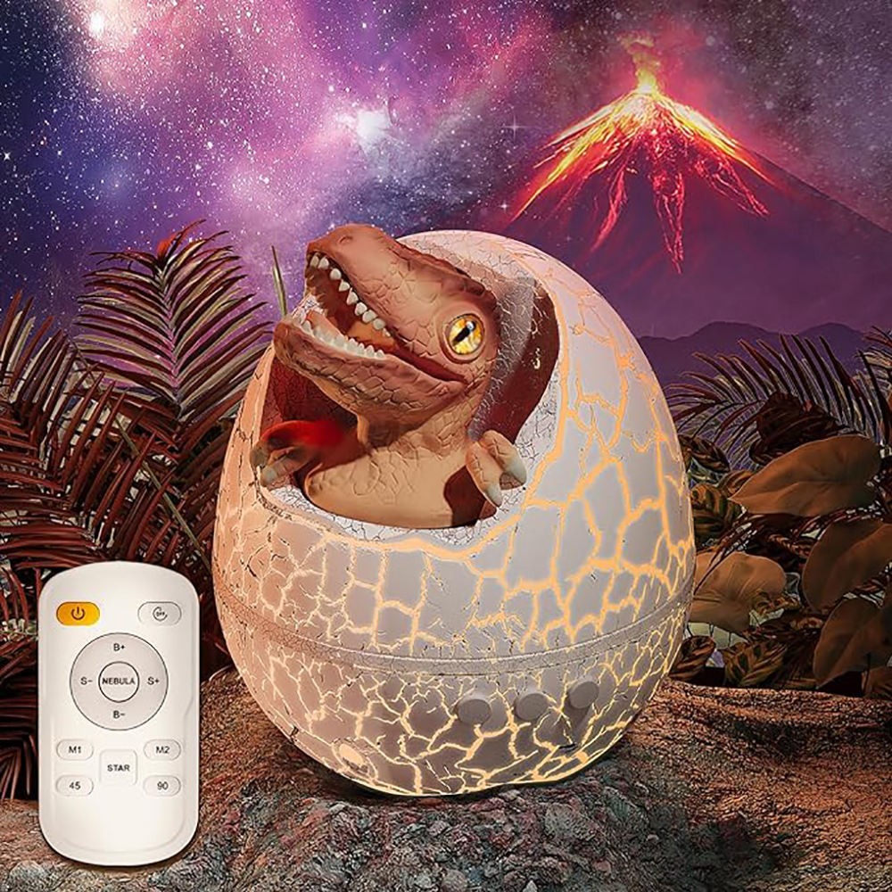 Dinosaur Egg Aurora Starry Ceiling Projector with Timer Galaxy Projector  for Bedroom