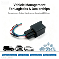 Traceur GPS GAR401 4G avec coupure moteur à distance et lecture de l'historique pour antivol de véhicule