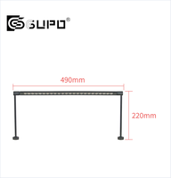 Spot LED encastré orientable anti-éblouissement pour vitrine à bijoux, vitrine en verre, présentoir sur pied long, éclairage de vitrine de galerie