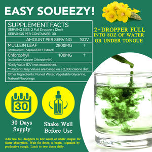 Хит продаж, 60 мл, экстракт листьев Коровяка, капля Acentiallabs, травяные добавки, Органические жидкие капли Коровяка для легких - Product Image 6