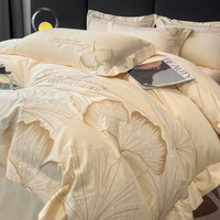Ensemble de literie 100% coton, ensemble de linge de lit de luxe, housse de couette et draps pour lit king size, pour chambre à coucher, hôtel
