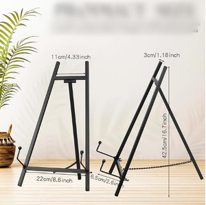 <span class=keywords><strong>Chevalet</strong></span> en métal Yageli, trépied, support pour œuvres d'art, miroir, support moderne pour plaque, support pour présentation de mariage, plaque photo - Product Image 2