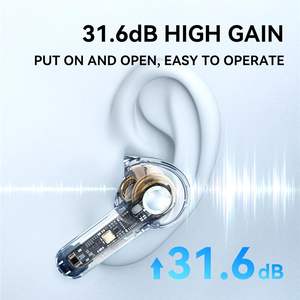 เครื่องช่วยฟัง TWS ราคาถูก, เครื่องช่วยฟังแบบชาร์จได้ราคาประหยัดสำหรับผู้สูงอายุ, ผู้ใหญ่ และผู้มีปัญหาการได้ยินรุนแรง พร้อมระบบตัดเสียงรบกวน - Product Image 4