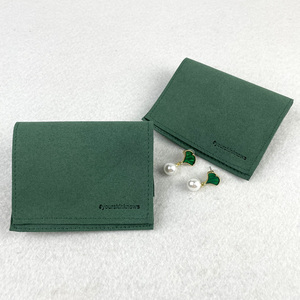 Rings Necklace Jewelry <b>Gift</b> Packaging Custom Jewelry Pouches with logo Microfiber Jewelry Packaging Pouch for Bracelet Earrings - Product Image 2