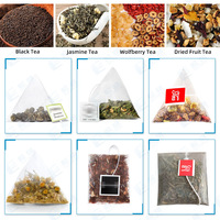 Machine automatique d'emballage de sachet de thé en pyramide mini dip feuille de citron ginseng thé menthe sachet petit triangle sachet de thé