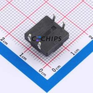 TC-1812DR-7.5H-250 Tactile Switch Through hole Component (THT),12x12mm Switch Through Hole 12mm 12mm 7.5mm - Product Image 2