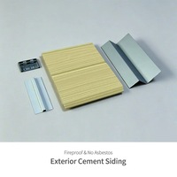 Panneau en Fibro-ciment 16mm Surface Bois Revêtement Extérieur Villa Façade Non-amiante Ignifuge Imperméable Design Européen