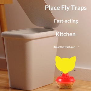 Trampa Ecológica para Moscas de la Fruta sin Insecticidas, Trampa Doble para el Control de Plagas en la Cocina con Tabla Adhesiva Fuerte - Product Image 4