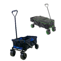 Chariot pliable multifonctionnel robuste pour 4 enfants, tissu Oxford 600D, tout-terrain, chariot de camping pour 4 enfants