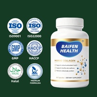 Capsules de collagène marin tripeptide antioxydant à absorption élevée, marque privée OEM/ODM, soutien nutritionnel beauté naturel végétalien pour