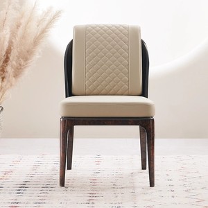 Nouveau design avec du cuir, alliant confort et chaise de salle à manger de style haut de gamme - Product Image 2