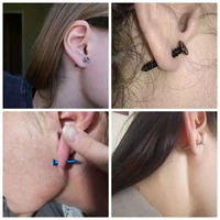 Boucles d'oreilles Punk en acier inoxydable pour hommes et femmes, bijoux amusants, gothique, unisexe, 1 pièce