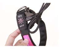 Accessoire pour animaux domestiques pour chiens, collier Led Rechargeable avec port USB pour chiens