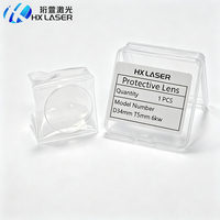 Lentes Protectoras para Láser de Fibra HXLASER 21.5*2 25.4*4 34*5 50*8 para Máquina de Corte Láser BOCHU BOCI, Lente Protectora de 6-80KW