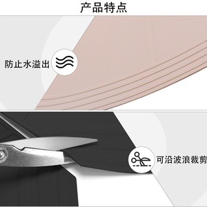 Silicone Cabinet Protector Round 5cm Non-Slip <b>Heat</b> Resistant Kitchen Shelf Storage Liner - Product Image 4