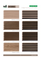 Nouveau modèle de panneau mural extérieur en bois composite WPC de style européen de luxe pour les bâtiments résidentiels et commerciaux