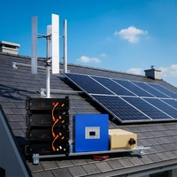 Système hybride éolien et solaire hors réseau de 13 kW avec stockage de batteries pour usage agricole, résidentiel et commercial