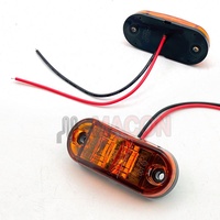 Feux latéraux à LED 12v 8SMD pour remorques, camions, caravanes, feux de délimitation latéraux, lampe ambre rouge blanc