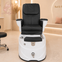 Fauteuil de pédicure électrique professionnel de luxe, résistant à l'eau, avec fonction de massage chauffant, pour institut de beauté et salon de manucure.