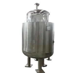 Serbatoio di stoccaggio di preparazione chimica liquida per alimenti verticali sanitari in acciaio inossidabile 600L