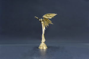 פסל אלת זהב בהזמנה אישית, מלאכת יד בהתאמה אישית, קישוט פסל ברונזה סיני סִגְנוֹן עשוי בגודל טבעי - Product Image 5