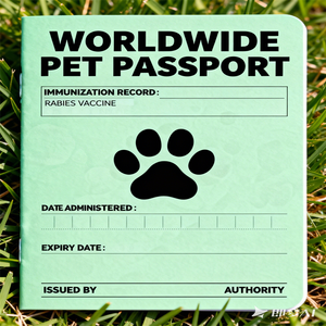 Cuaderno de Pasaporte Falso con Lámina Dorada Personalizada FD Printing para Niños, Libreta de Pasaporte para Mascotas, Perros y Gatos, Eventos Escolares, Pasaporte de Viaje - Product Image 2