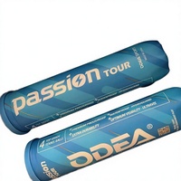 Balle de tennis Odil Premium Passion ITF pour entraînement et matchs, en caoutchouc durable, haute élasticité, résistante aux chocs, pression d'air 66 mm 56 g, rebond optimal