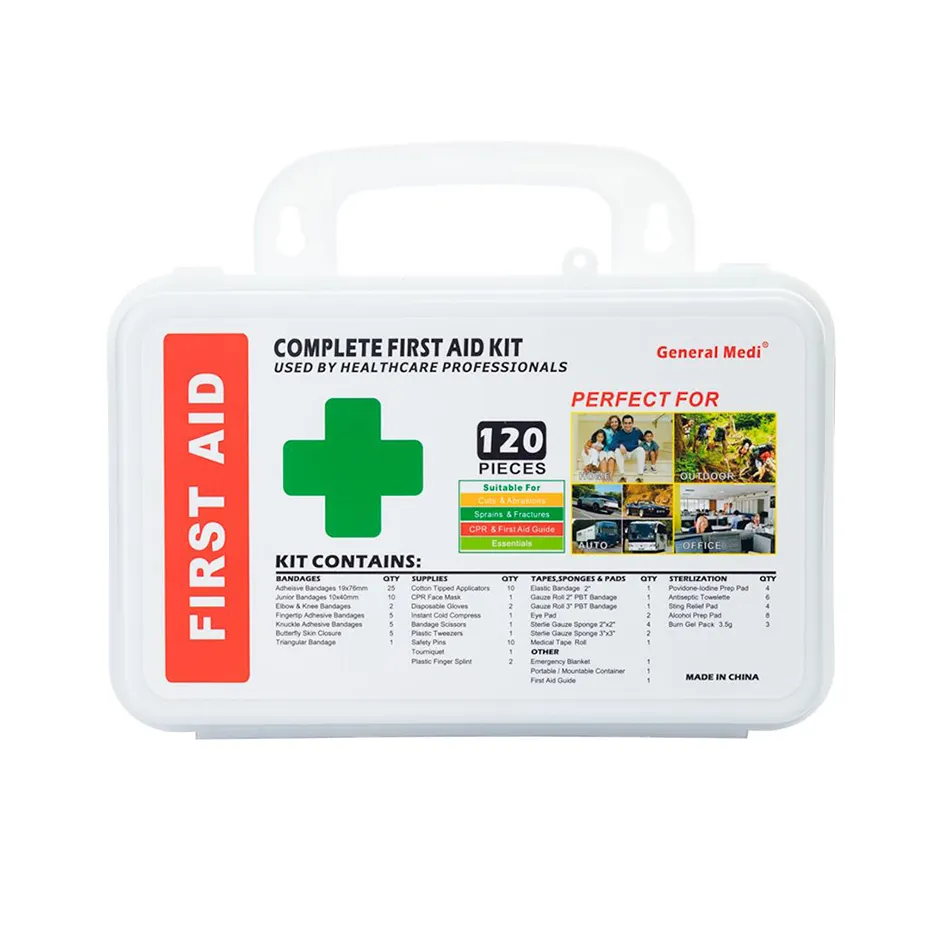 Medical Supplies Emergency Kit 56 Pcs Plastic First Aid For Camping Home Workshop First Aid Kit Bag Box