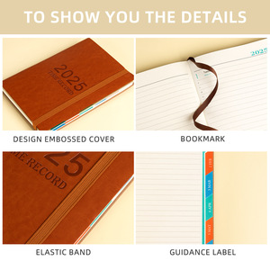 Agenda 2026 B5 A5 A6 A7 Personalizzata con Copertina Rigida in Pelle, Elastico, Pagine Punteggiate, Pianificatore Mensile, Giornaliero e Annuale - Product Image 3