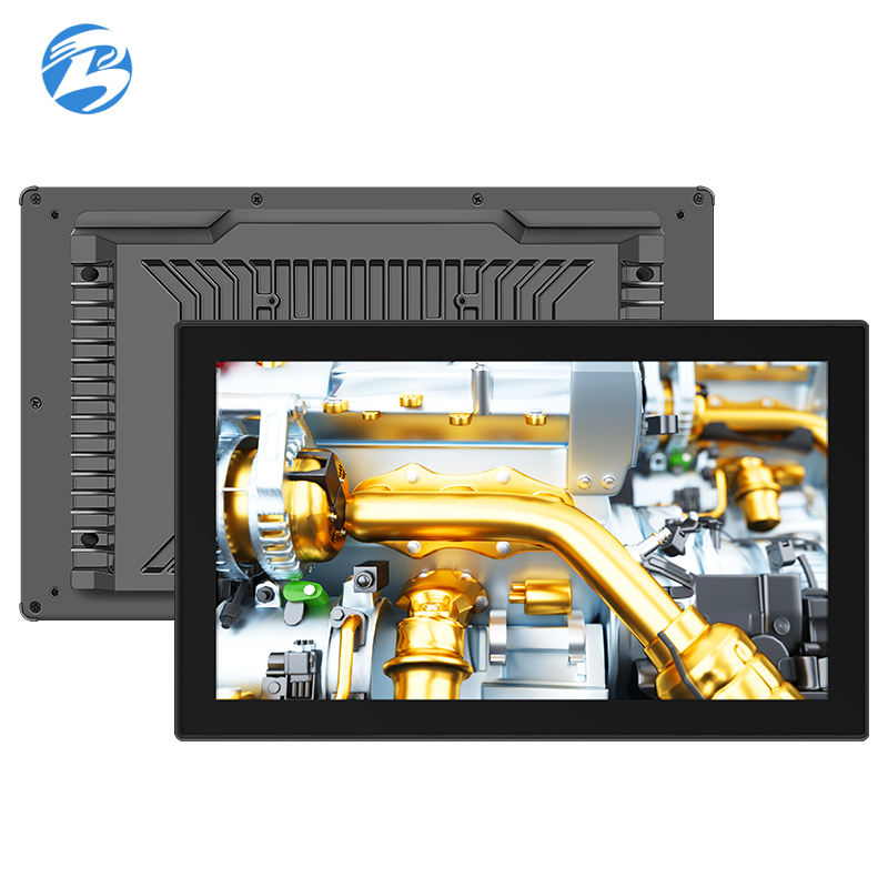 New Wholesale 13.3 Inch Aluminum Frame PCAP IPS Industrial LCD Monitor Capacitive Touch Screen for USB VGA Display