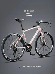 Vélo de course pour adultes, pneu 700C, cadre en acier à haute teneur en carbone, <span class=keywords><strong>système</strong></span> de dérailleur multi-vitesses - Product Image 3
