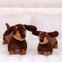 Peluche réaliste en forme de chien saucisse, tissu moelleux doux pour la peau, rembourrage entièrement résistant, coussin corporel confortable, cadeau parfait