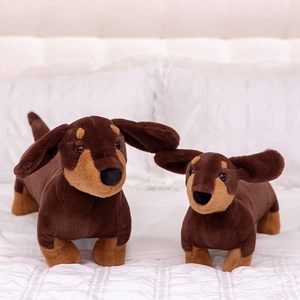 Muñeco de Peluche Realista de Perro Salchicha, Tela Suave al Tacto, Relleno Totalmente Elástico, Cojín Corporal Cómodo, Regalo Perfecto - Product Image 3