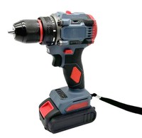 Perceuse à percussion sans fil lithium-ion haute puissance 3 fonctions 21V 10 mm Mandrin à trois mors Vitesse variable en continu OEM