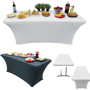 Tovaglia Elasticizzata Personalizzata con Logo CMYK 4/6/8ft in Poliestere Resistente all'Acqua per Eventi Promozionali all'Aperto - Product Image 4