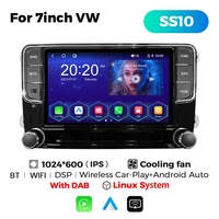 Navifly SS10 LINUX voiture audio rca écran tactile radio cadre wifi bt moniteur écran tactile pour 7 pouces VW