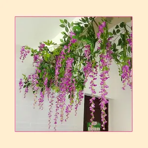 Lusiafloer Kunstbloem Wisteria Bulk Kunstbloem Voor Decoratie Wandbloemen