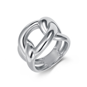 Anillo de titanio irregular exagerado, estilo cubano, de Yunnique, ideal para Instagram, con un toque sofisticado y lujoso. - Product Image 5