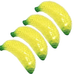 Hot Sale Flybear Tpr Ice Cream & Banana Shaped Squeeze Toy Anti-Stress Squishy for Children with Colorful <b>Beads</b> - Product Image 5
