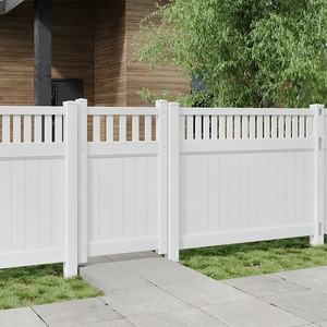 XUYA工場屋外新タイプガーデン6ft X 8ft PVCビニールピケットトップ家庭用プライバシーフェンスパネル - Product Image 4