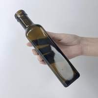 Bouteilles en verre carrées vert olive pour huile d'olive, 200ml, 250ml, 500ml, 700ml, 750ml, 1000ml, vente en gros, fabricant