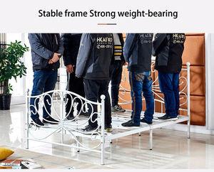 Uxury-Marco de cama de princesa de metal, diseño antiguo - Product Image 6