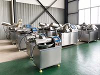 Machine à découper la viande commerciale SUS304 de 40L, 80L, 125L avec décharge automatique et contrôle de vitesse à fréquence variable