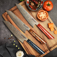 New Lacouer Art 8 pouces Chef couteau 33 couches cuivre damas Vg10 acier Kiritsuke couteau