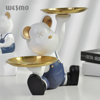 Plateau de statue multifonction en résine pour décoration de maison décoration nordique de luxe