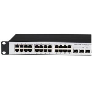 L2 + จัดการสวิตช์ PoE อุตสาหกรรม24พอร์ตกิกะบิต4 <span class=keywords><strong>SFP</strong></span> 24อีเทอร์เน็ต RJ45 <span class=keywords><strong>1</strong></span>พอร์ตคอนโซล380วัตต์ POE จัดการสวิตช์ L2อุตสาหกรรม - Product Image 4