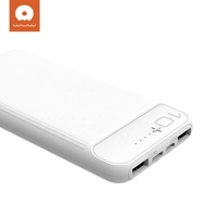 Power Bank portabel Universal 2.1A Dual USB, Power Bank 10000mah 20000mah untuk perangkat pintar, ramping langsung dari pabrik