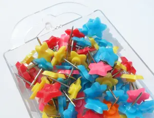 A Pins The 50pcs Star Shape Head Map Push Pins Drawing Pins With High Quality