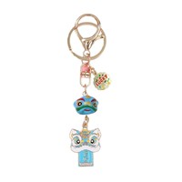 Porte-clés porte-bonheur et de prospérité de style chinois traditionnel, petit cadeau créatif, décoration pour sac