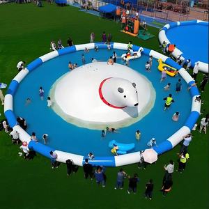 Parc aquatique gonflable personnalisable avec toboggans - Grande <span class=keywords><strong>piscine</strong></span> pour enfants et adultes, qualité commerciale, directement de l'usine - Product Image 2